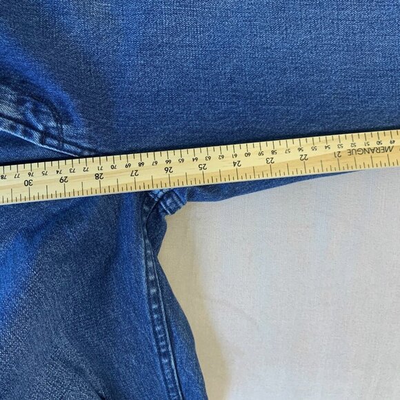 Urban Outfitters BDG Slim Boyfriend Distressed Dark Blue Jeans Emo Grunge - Picture 11 of 13